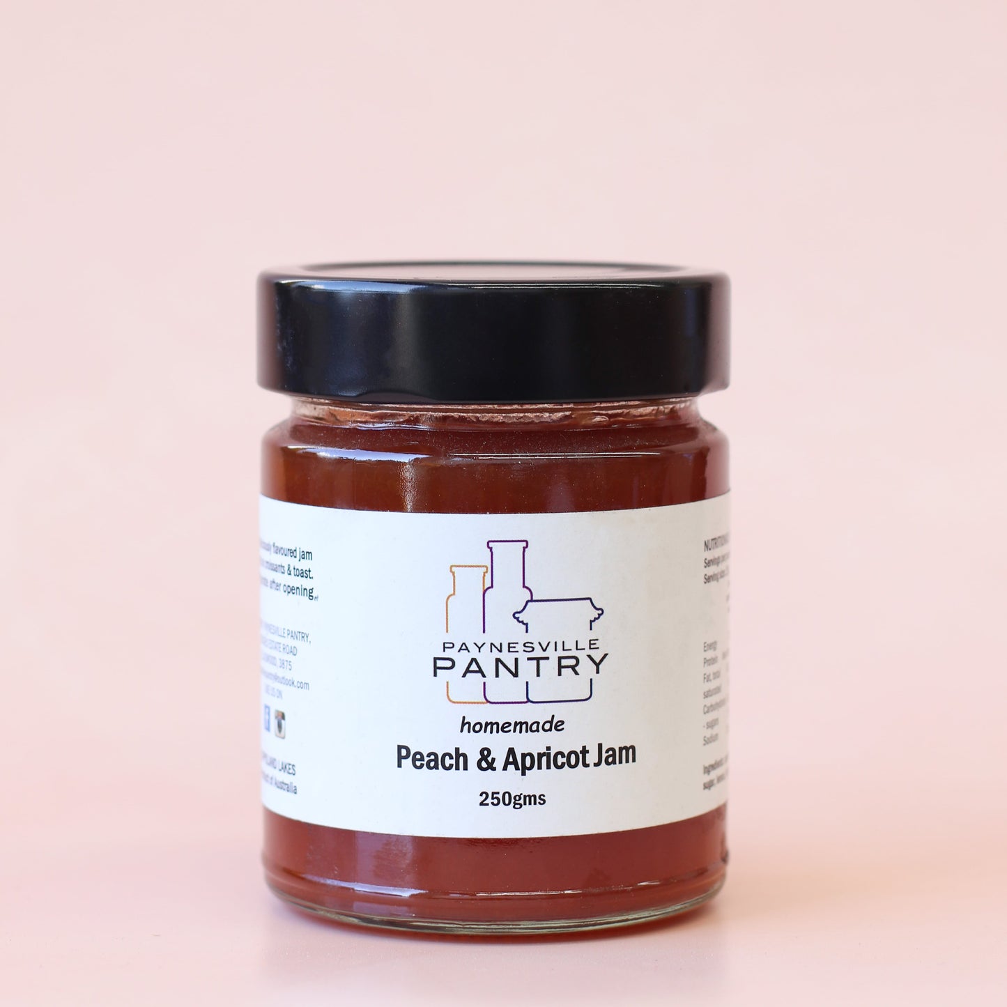 Paynesville Pantry Peach & Apricot Jam 250g