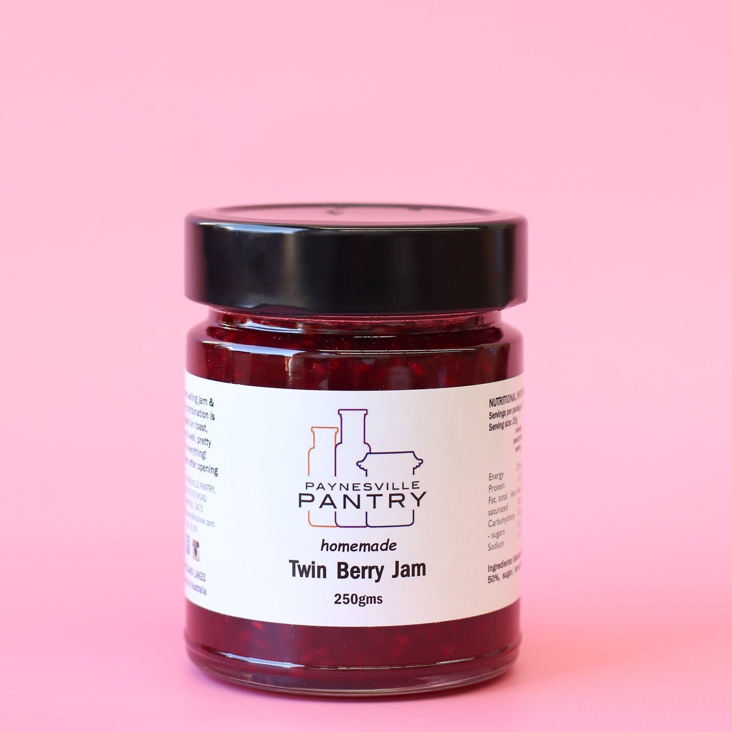 Paynesville Pantry Twin Berry Jam 250g